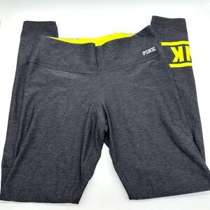 Victoria's Secret PINK Ultimate Yoga Reversible Stretch Legging Grey Medium